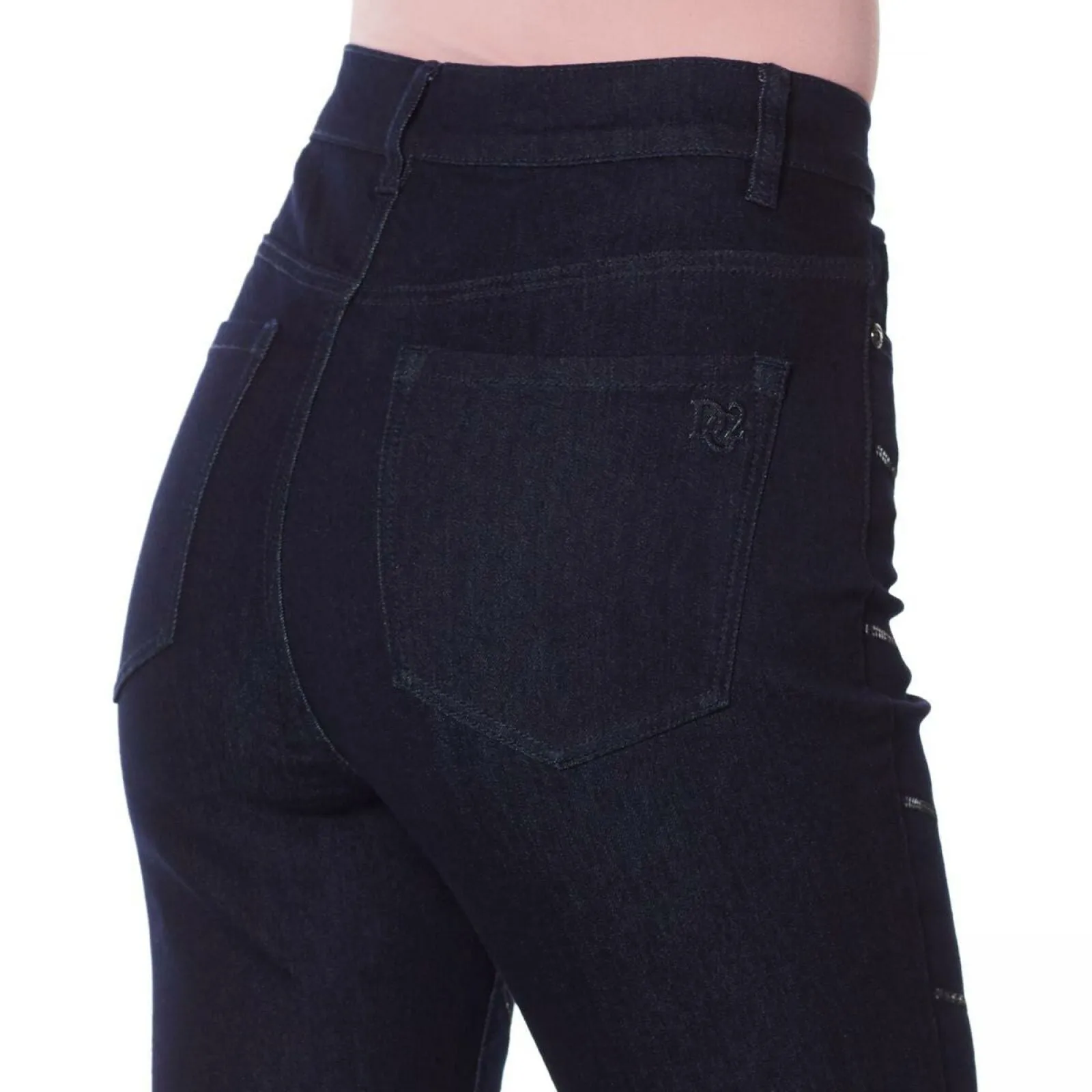 NWT DG2 By Diane Gilman Womens Sequin Stripe Skinny Jean. 730934-Petite 10P