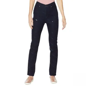 NWT DG2 By Diane Gilman Womens Sequin Stripe Skinny Jean. 730934-Petite 10P