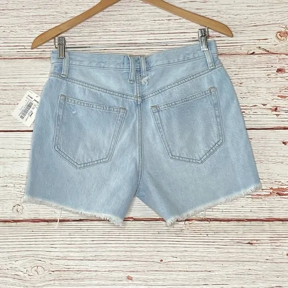 NWT Free People We The Free Makai Cut Off Jean Shorts in Playa Paraiso S…