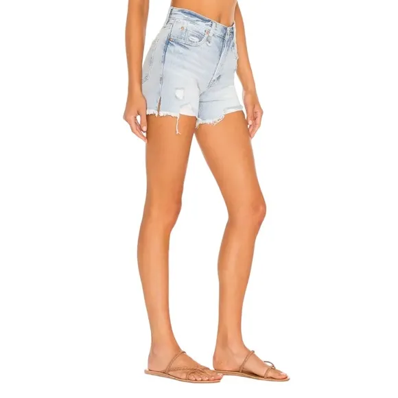 NWT Free People We The Free Makai Cut Off Jean Shorts in Playa Paraiso S…