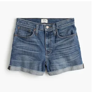 NWT J Crew High Rise Denim Shorts in Brixton Wash
