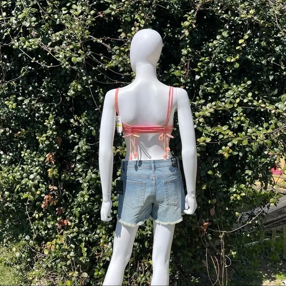 NWT JOE’S High Waist Button Fly Raw Hem Denim Shorts