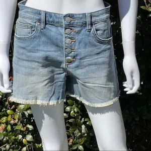 NWT JOE’S High Waist Button Fly Raw Hem Denim Shorts