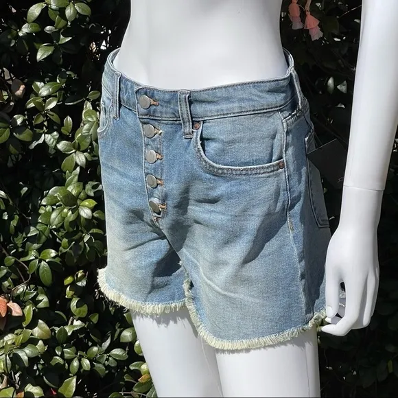 NWT JOE’S High Waist Button Fly Raw Hem Denim Shorts