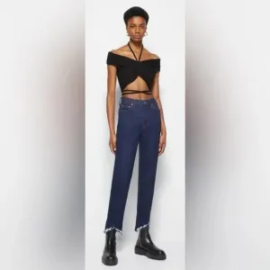 NWT Jonathan Simkhai River High Rise Straight Jeans sz 25
