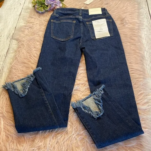 NWT Jonathan Simkhai River High Rise Straight Jeans sz 25
