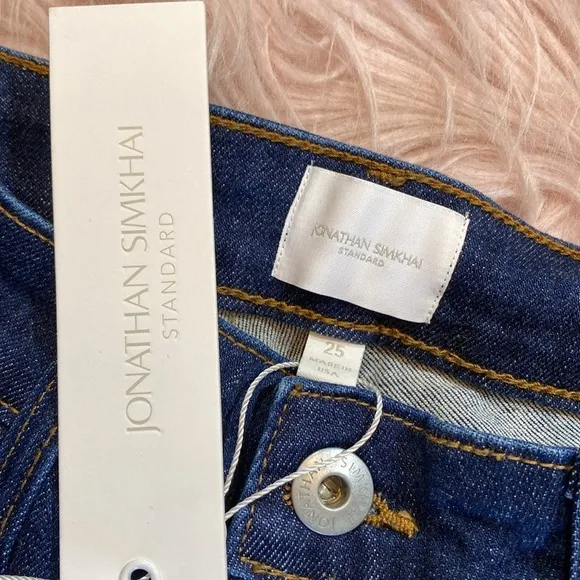 NWT Jonathan Simkhai River High Rise Straight Jeans sz 25