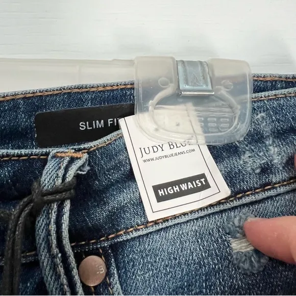 NWT Judy Blue High Rise Tummy Control Slim Fit Jeans