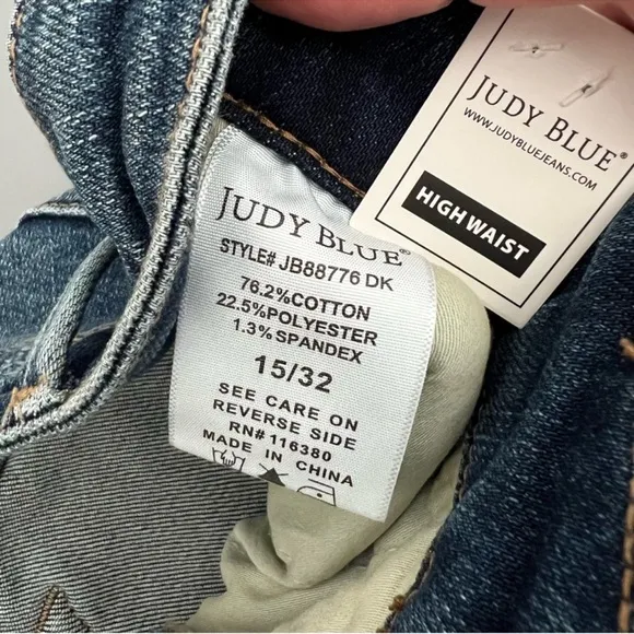 NWT Judy Blue High Rise Tummy Control Slim Fit Jeans