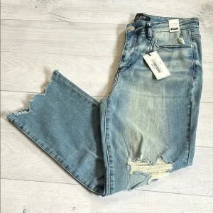 NWT Judy Blue Mid Rise Straight Leg Jean Crop Sz 11/30