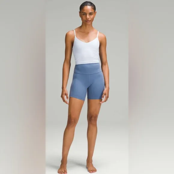 NWT Lululemon Washed Denim Align High Rise Shorts 6”