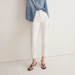 NWT Madewell Stovepipe Jeans in white size 29