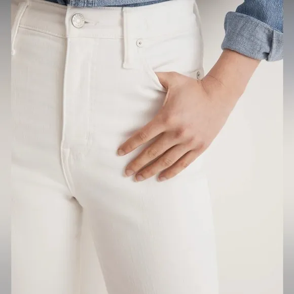 NWT Madewell Stovepipe Jeans in white size 29