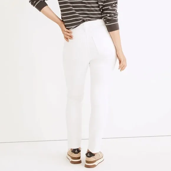 NWT Madewell Stovepipe Jeans in white size 29