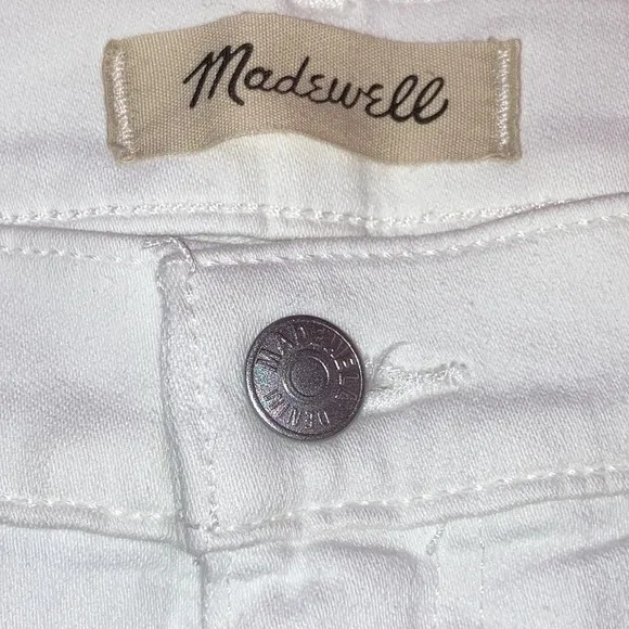 NWT Madewell Stovepipe Jeans in white size 29