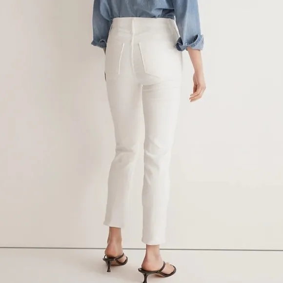 NWT Madewell Stovepipe Jeans in white size 29