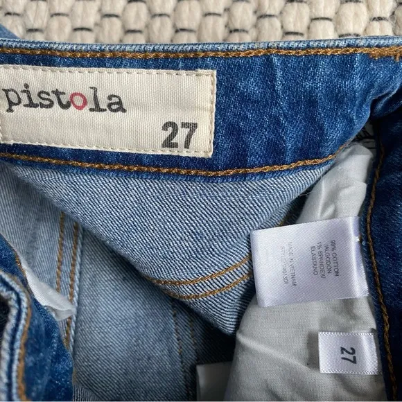 NWT Pistola Winston High Rise Cut Off Distressed Denim Shorts Size 27 NEW