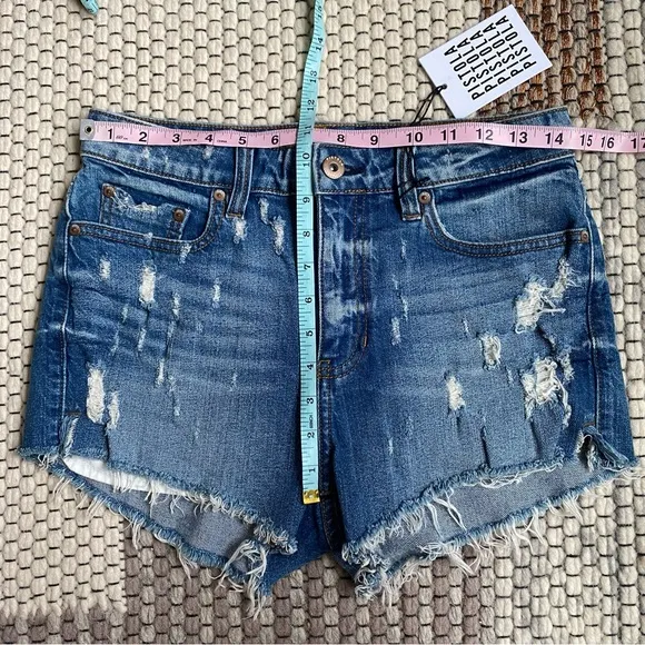 NWT Pistola Winston High Rise Cut Off Distressed Denim Shorts Size 27 NEW