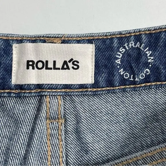 NWT ROLLA'S Original Jean Shorts High Rise Cut Off Women’s 25 Button Fly Denim