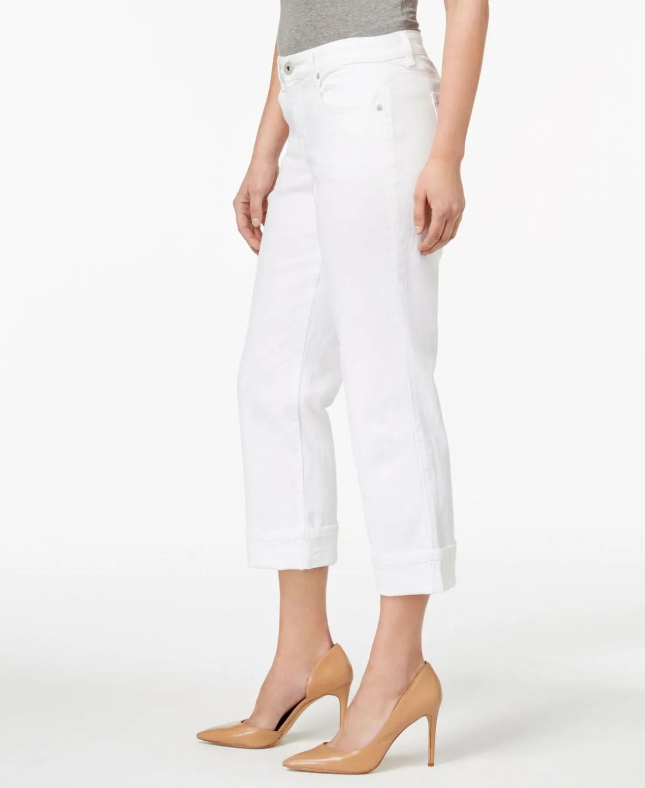 NWT Style & Co. Co Women's Curvy Cuffed Capri Jeans 12