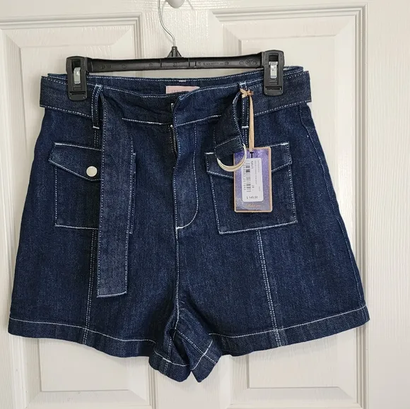 NWT Ted Baker London Bakerpatch Pocket Denim shorts size 28