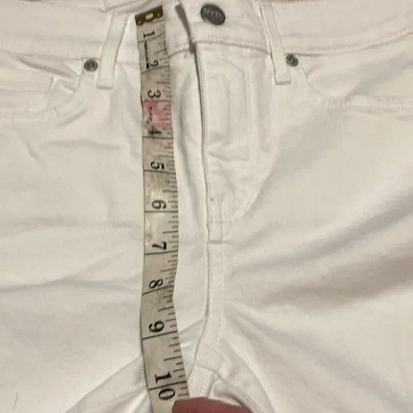 NYDJ Briella Roll Cuff Jean Long Slimming Denim Shorts Size 4