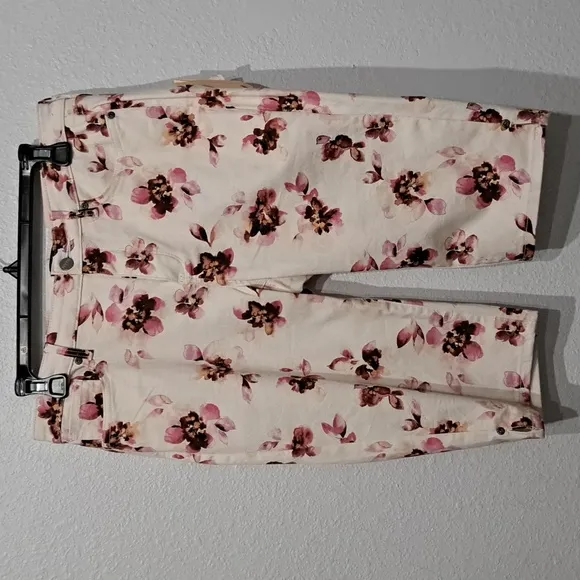 NYDJ Printed Stretch Jean Shorts