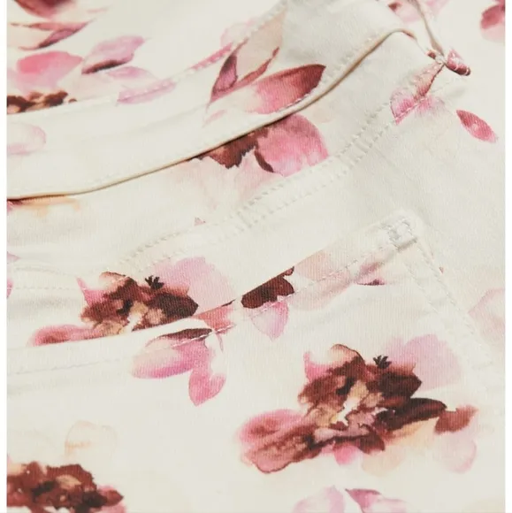 NYDJ Printed Stretch Jean Shorts