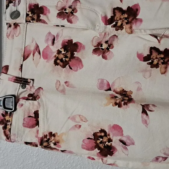 NYDJ Printed Stretch Jean Shorts