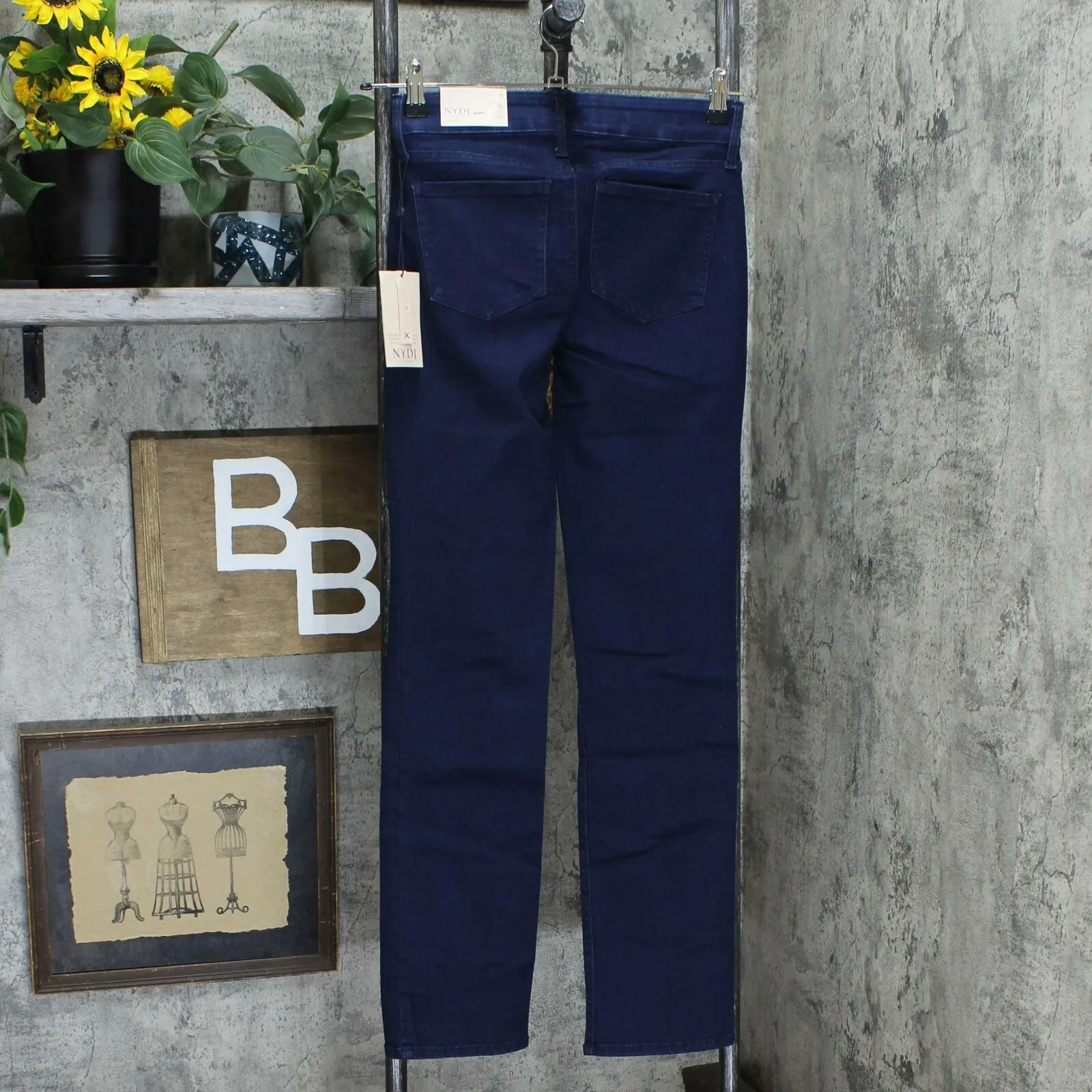 NYDJ Women's Marilyn Straight Leg Double Button Jeans