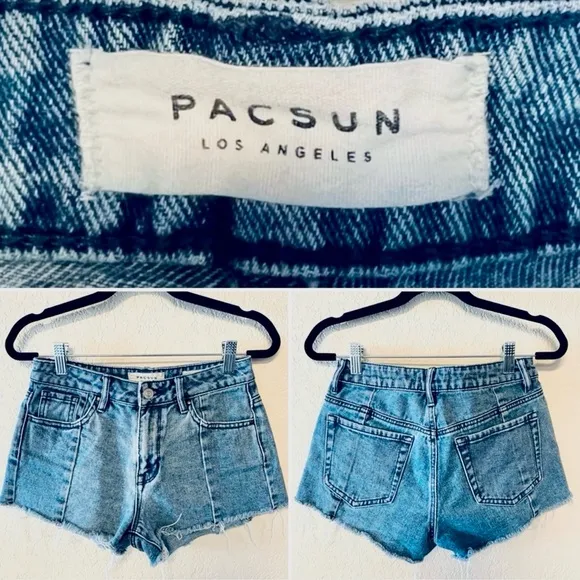 PacSun, Los Angeles high rise denim shorts, size 24