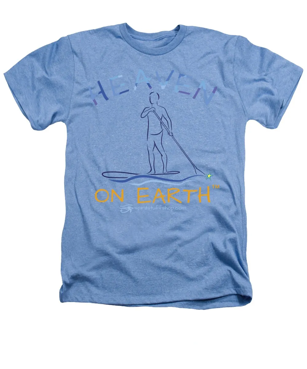 Paddle Board Heaven On Earth - Heathers T-Shirt
