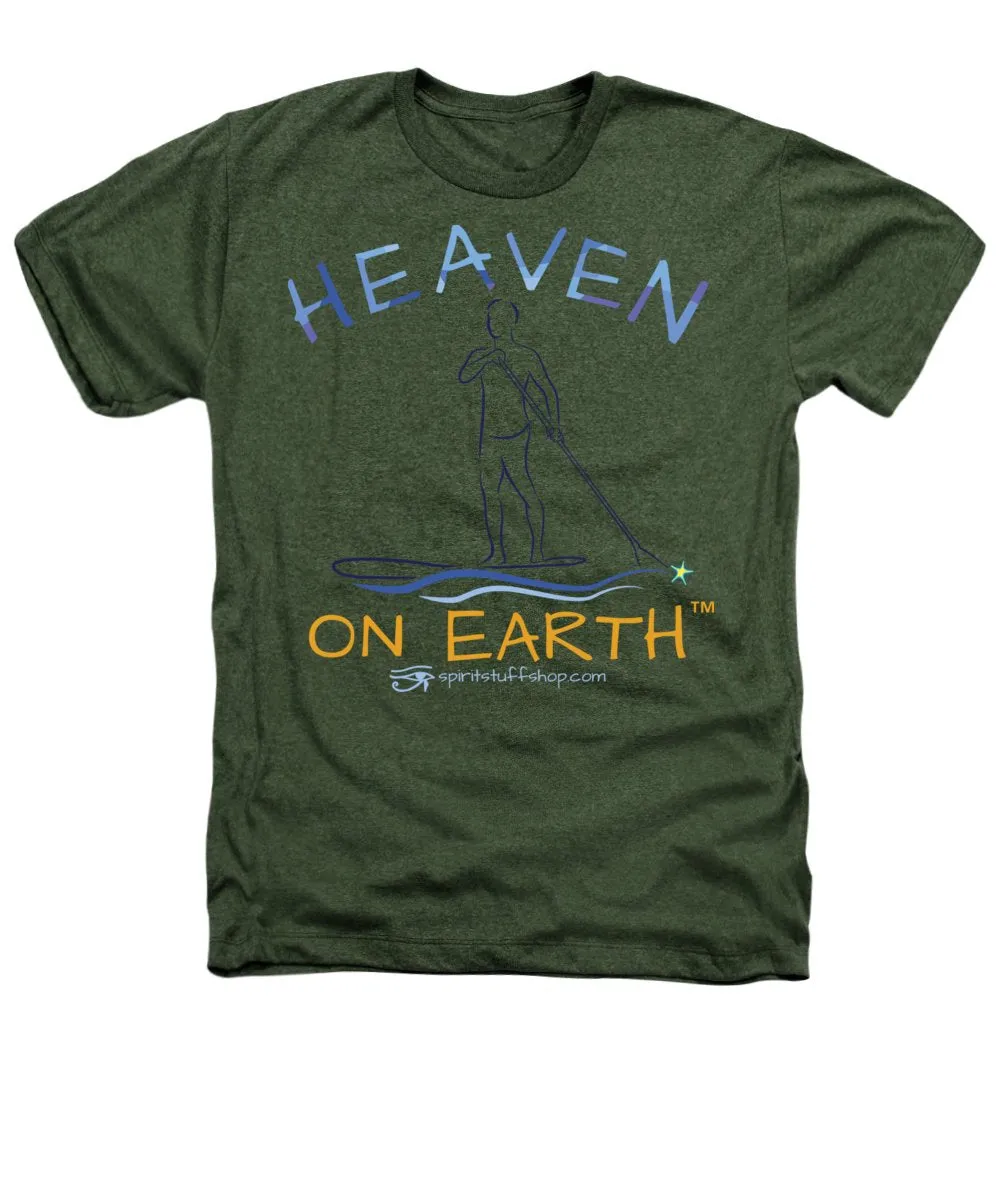 Paddle Board Heaven On Earth - Heathers T-Shirt