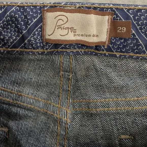 Paige Denim Laurel Canyon Cutoff Shorts Size 29