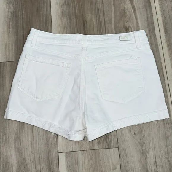 Paige Jimmy Jimmy short white denim shorts size 28