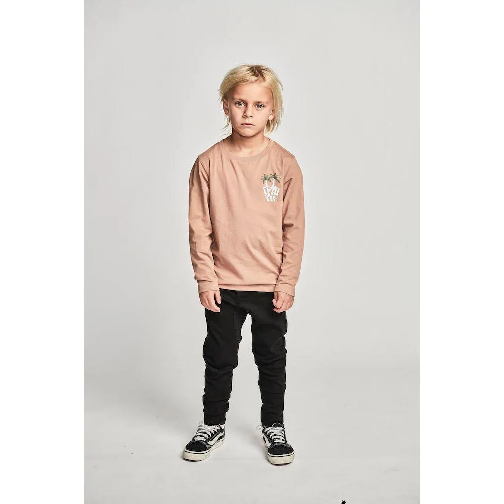 Palmbones Ls Tee - Fawn