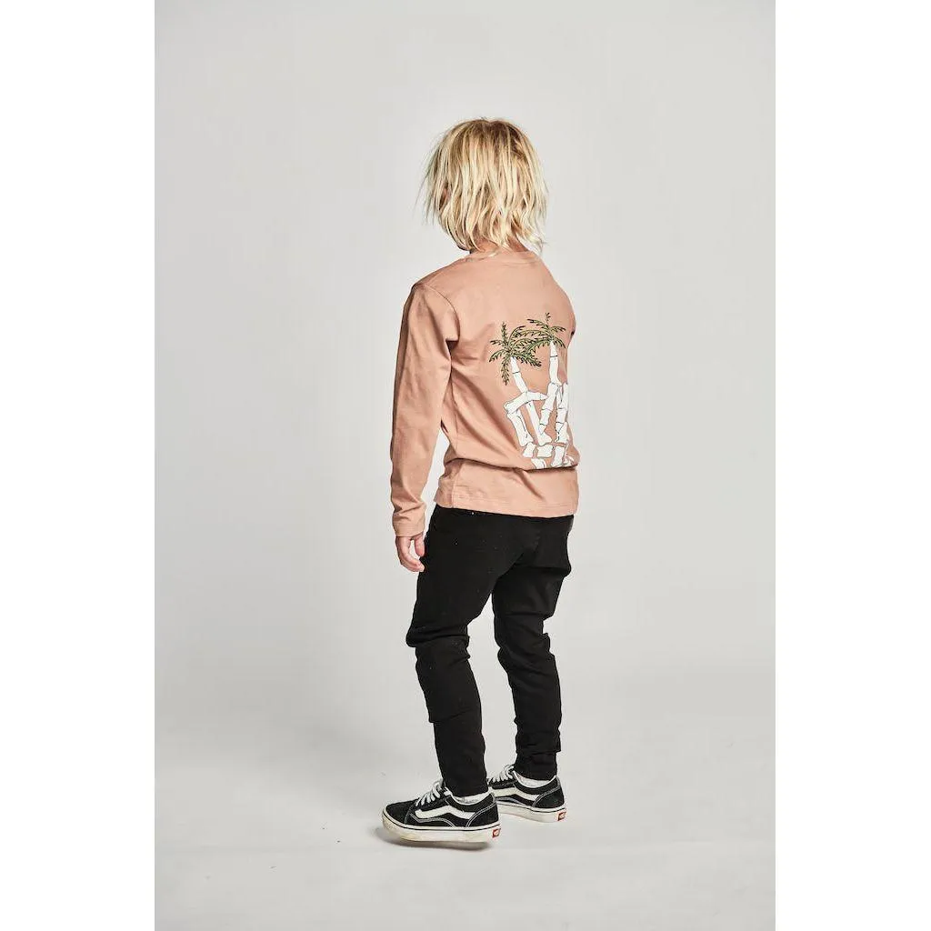 Palmbones Ls Tee - Fawn