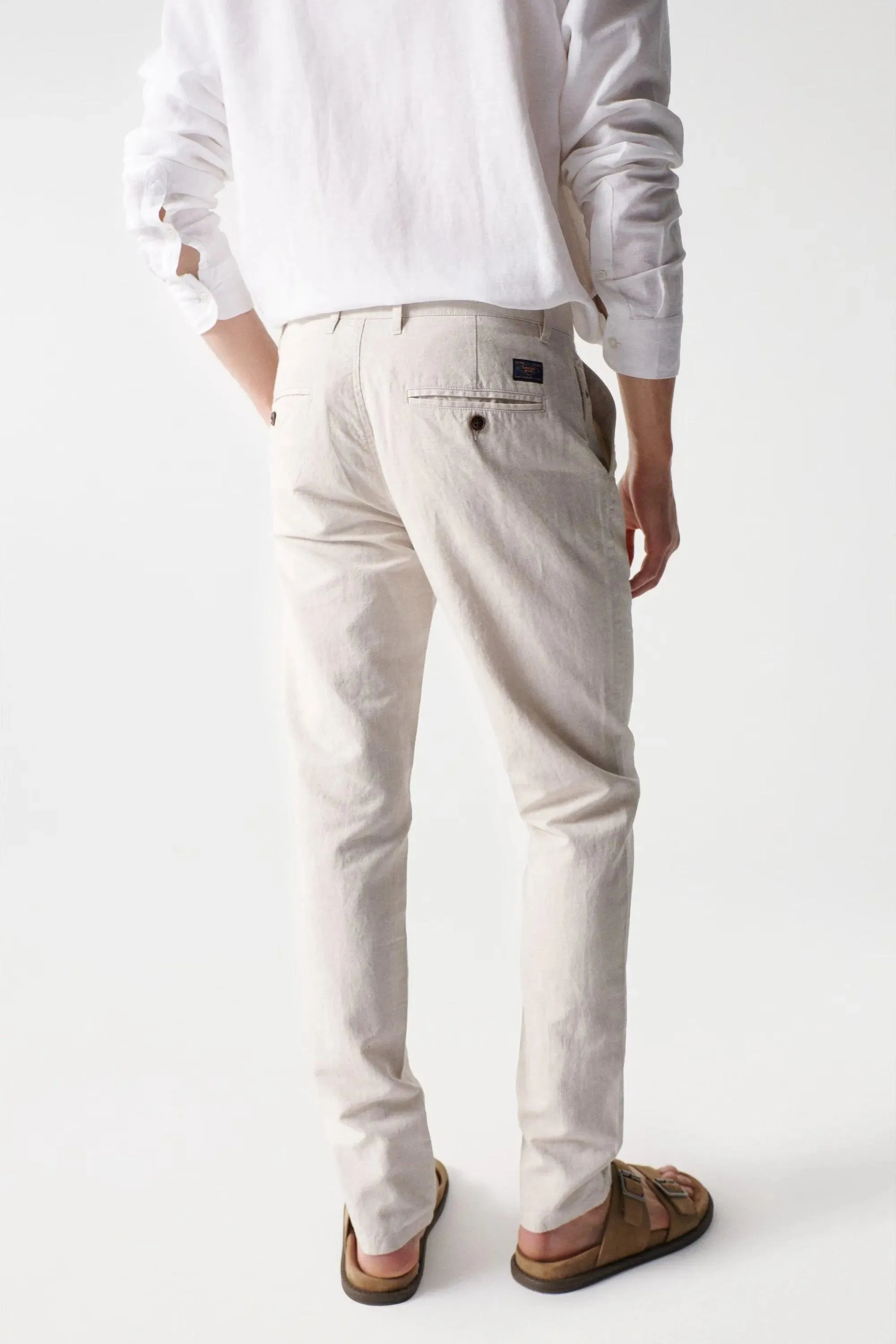 Pantalón de Hombre Salsa de Lino Corte Slim