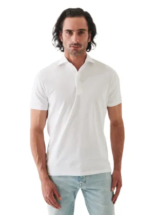 Patrick Assaraf Cotton Stretch Polo - White
