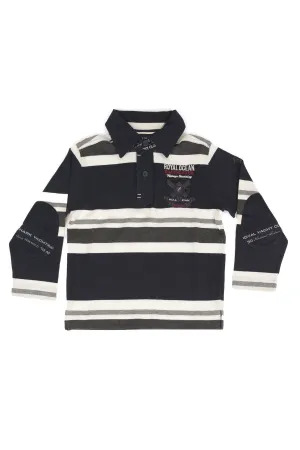 Paul & Shark Stripe Polo Shirt CADETS