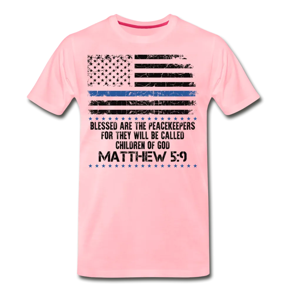 Peacekeepers Matthew 5:9 Men's Premium T-Shirt (CK1492)