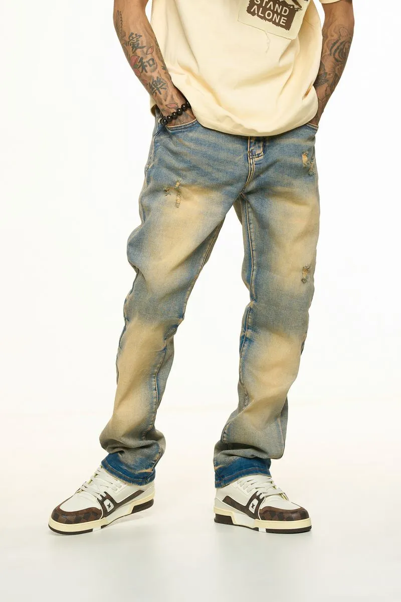 PHEELINGS HORIZON STRAIGHT FIT DENIM (MEDIUM BLUE WASH)