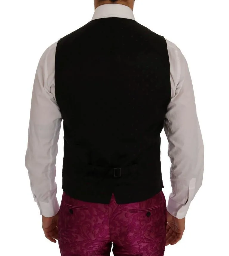Pink Jacquard 3 Piece Slim fit Suit