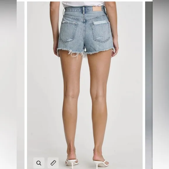PISTOLA nova relaxed high rise cut off denim shorts  size 26
