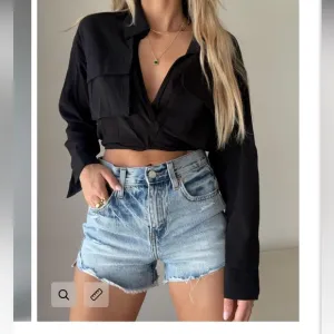 PISTOLA nova relaxed high rise cut off denim shorts  size 26
