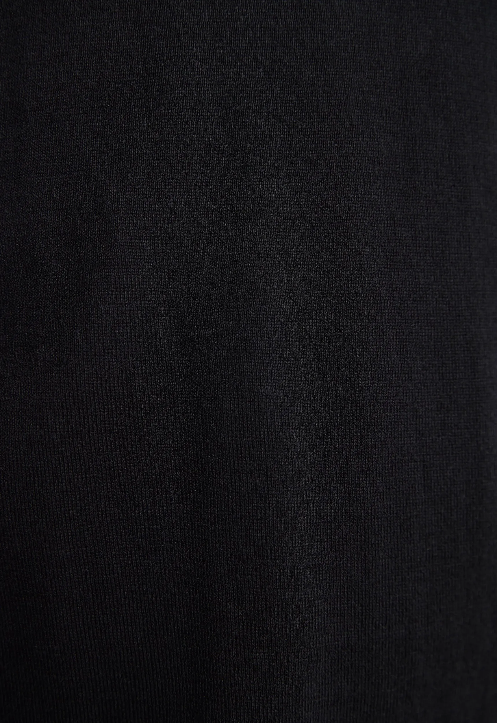 Pointier Knitted Cotton Polo - Black