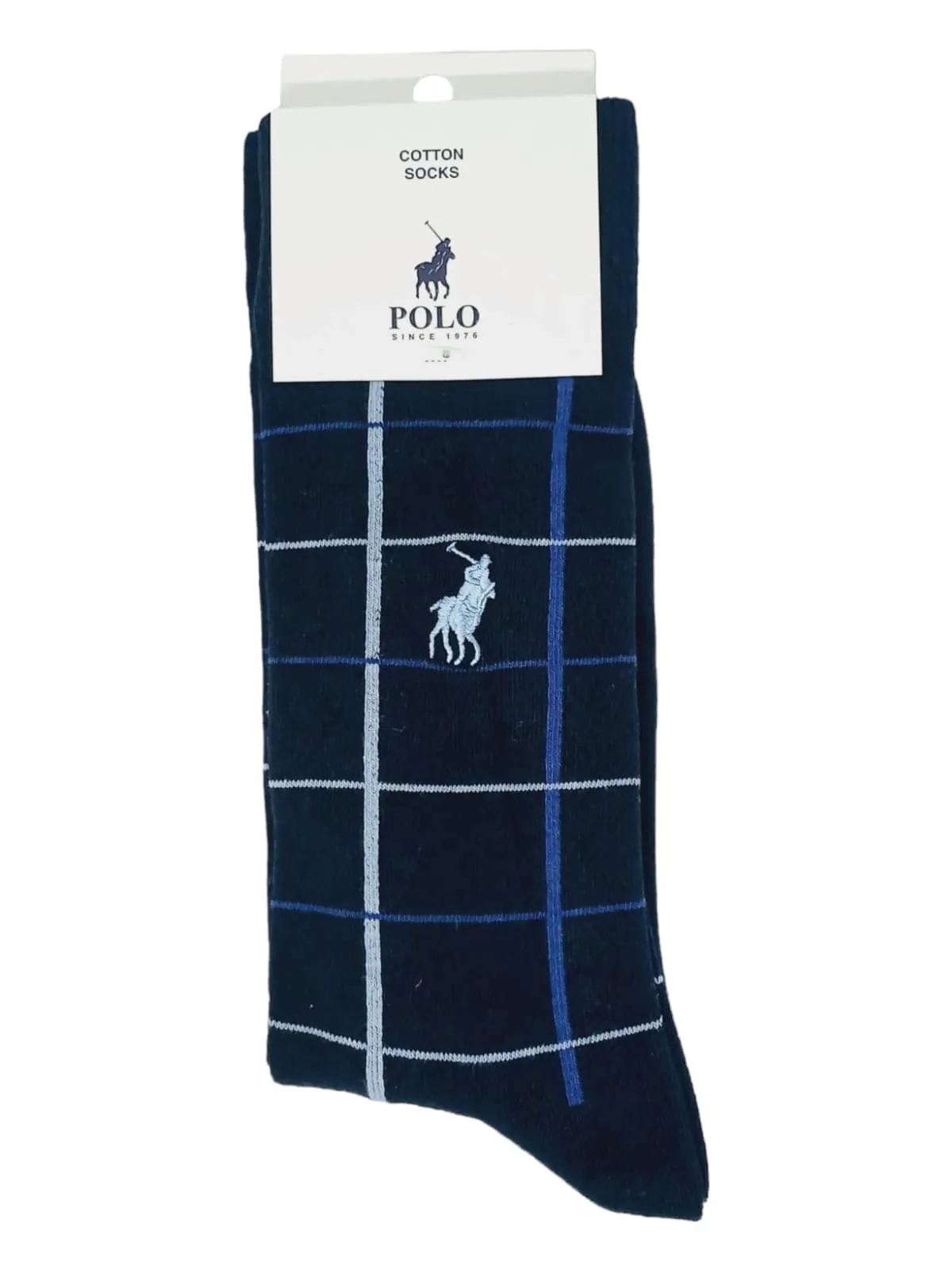 Polo Check Socks Navy