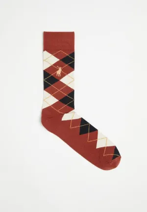 Polo Cotton Socks Rust