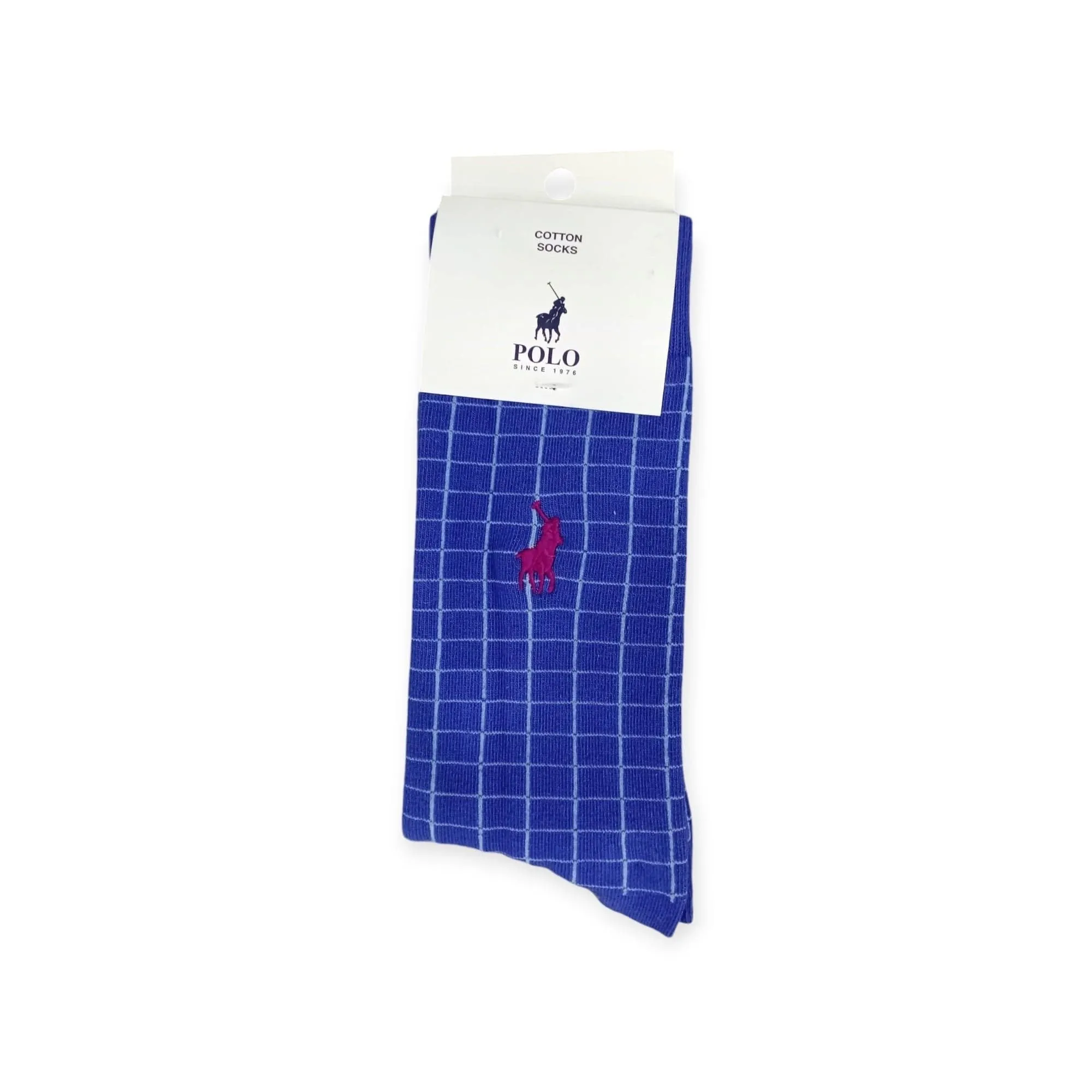 Polo Men's Check Sock Royal