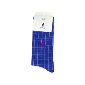 Polo Men's Check Sock Royal